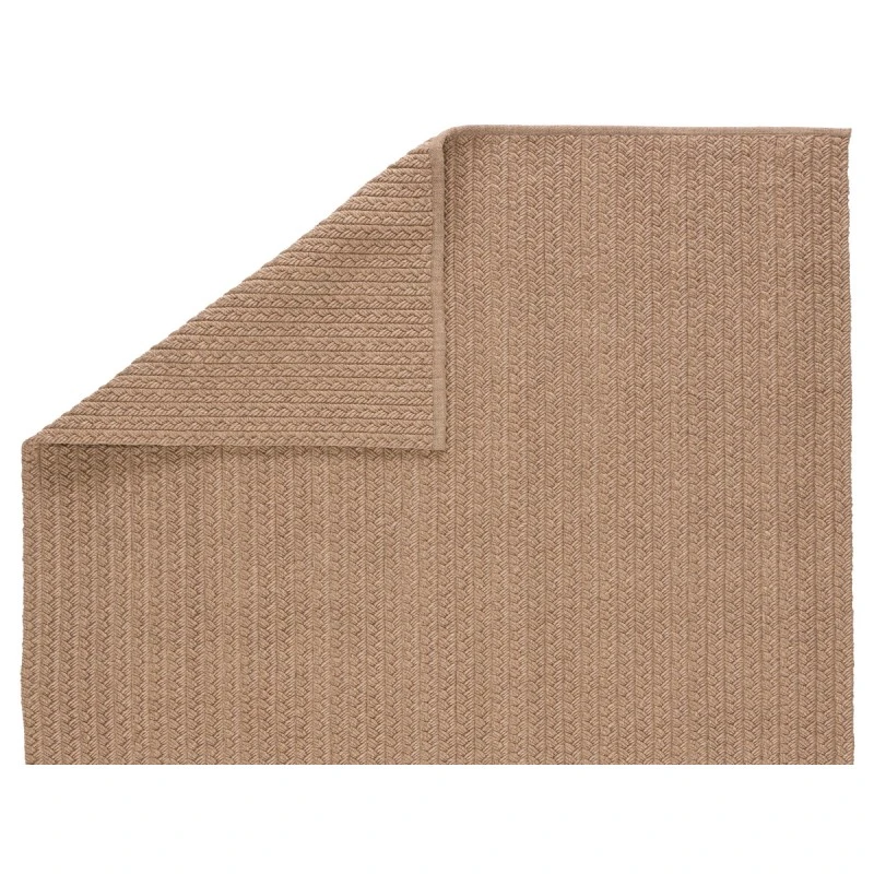 Jaipur Living Iver Indoor/ Outdoor Solid Tan Runner Rug (2'6"X8')