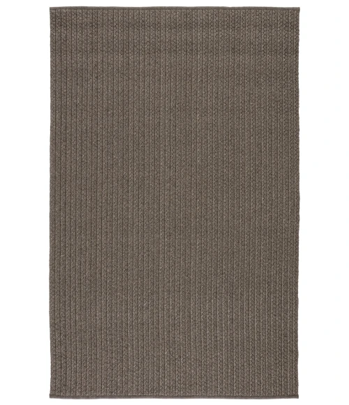 Jaipur Living Iver Indoor/ Outdoor Solid Gray/ Taupe Area Rug (5'X8')