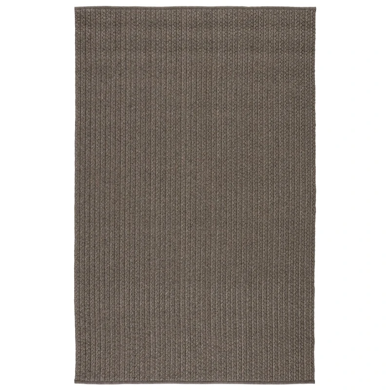 Jaipur Living Iver Indoor/ Outdoor Solid Gray/ Taupe Area Rug (2'X3')