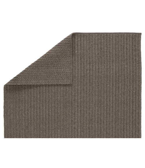 Jaipur Living Iver Indoor/ Outdoor Solid Gray/ Taupe Area Rug (5'X8')