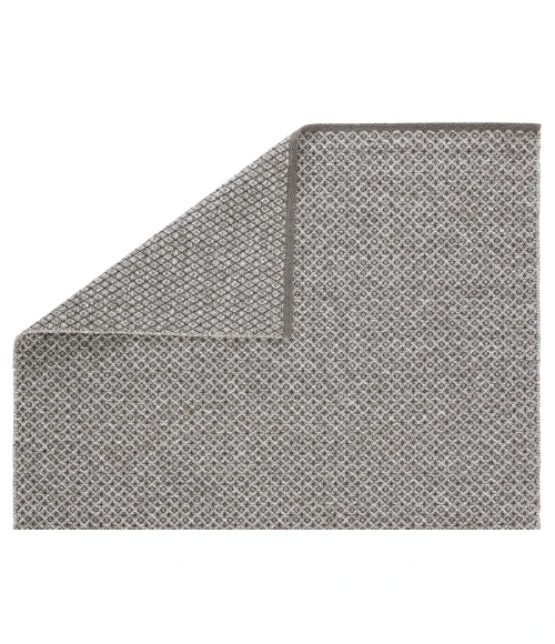 Jaipur Living Foster Indoor/ Outdoor Trellis Gray/ White Area Rug (7'6"X9'6")