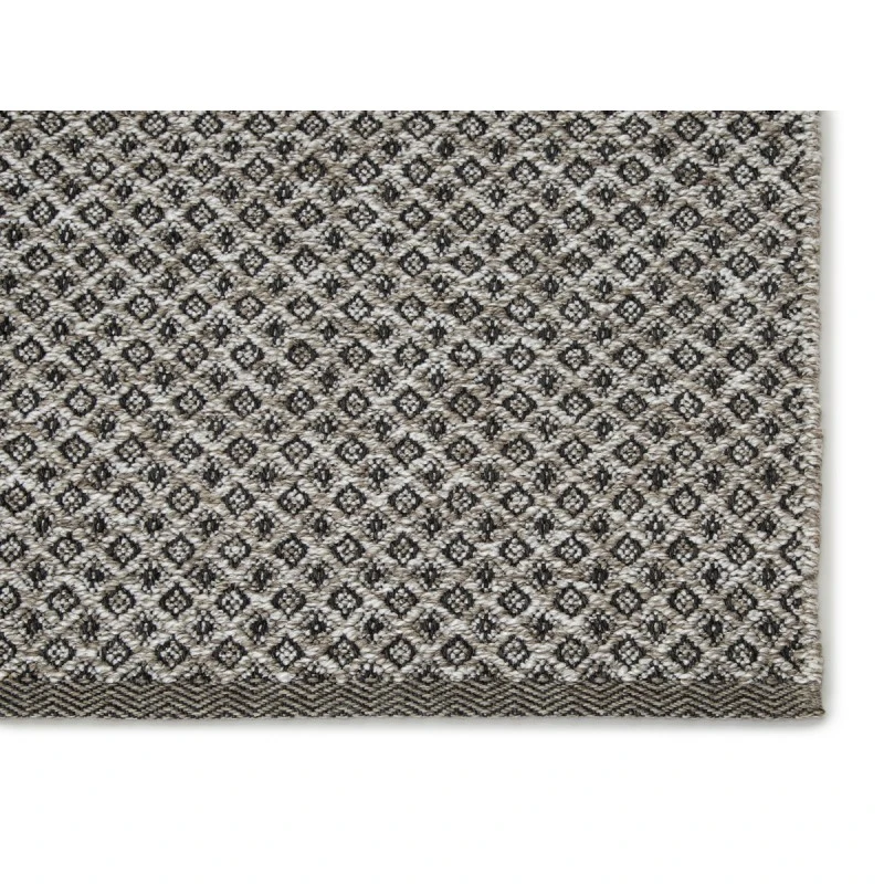Jaipur Living Foster Indoor/ Outdoor Trellis Gray/ White Area Rug (7'6"X9'6")