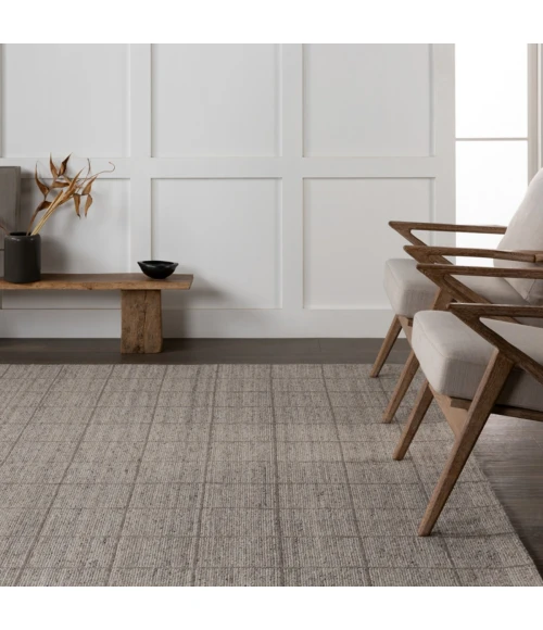 Jaipur Living Club Handmade Striped Gray/ Taupe Area Rug 5'X8'