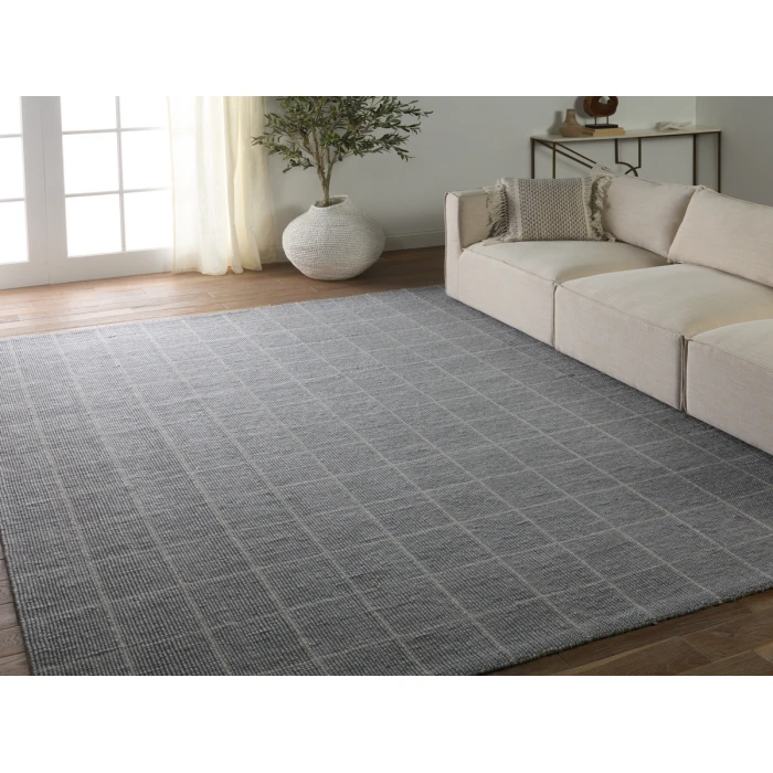 Jaipur Living Club Handmade Striped Silver Area Rug 10'X14'