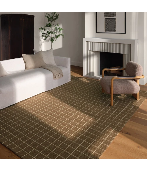 Barclaybutera Oxford By Barclay B Brown Obb06 18 In. Swatch Square Rug