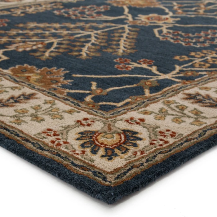 Jaipur Living Chambery Handmade Floral Blue/ Multicolor Round Area Rug (8'X8')