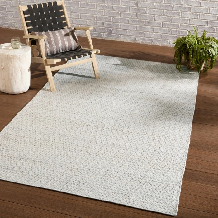 Jaipur Living Eliza Indoor/ Outdoor Trellis Cream/ Taupe Area Rug 10'X14'