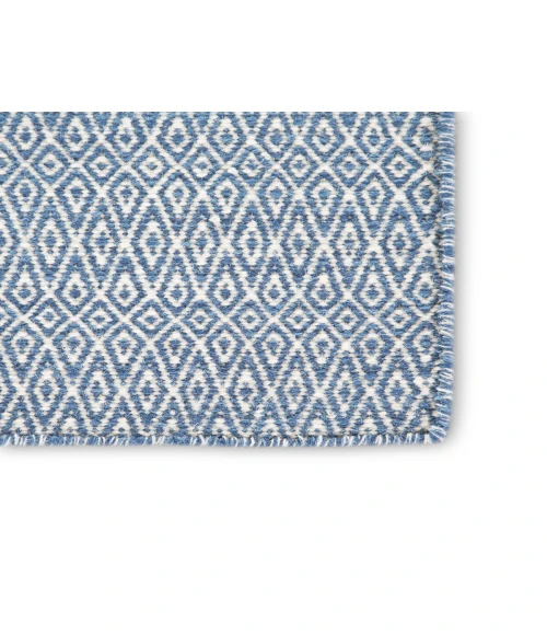 Jaipur Living Eulalia Handmade Geometric Blue/ Ivory Area Rug (7'10"X9'10")