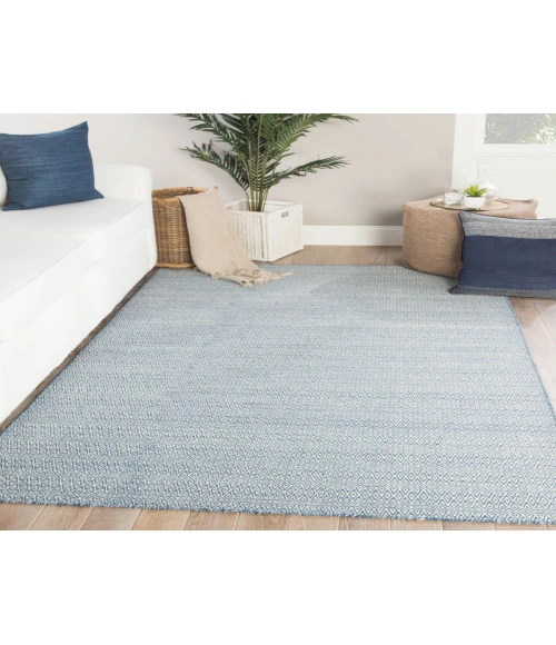 Jaipur Living Eulalia Handmade Geometric Blue/ Ivory Area Rug (7'10"X9'10")