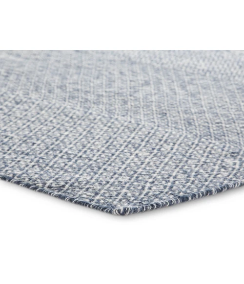 Jaipur Living Glace Handmade Geometric Dark Blue/ Ivory Area Rug (7'10"X9'10")