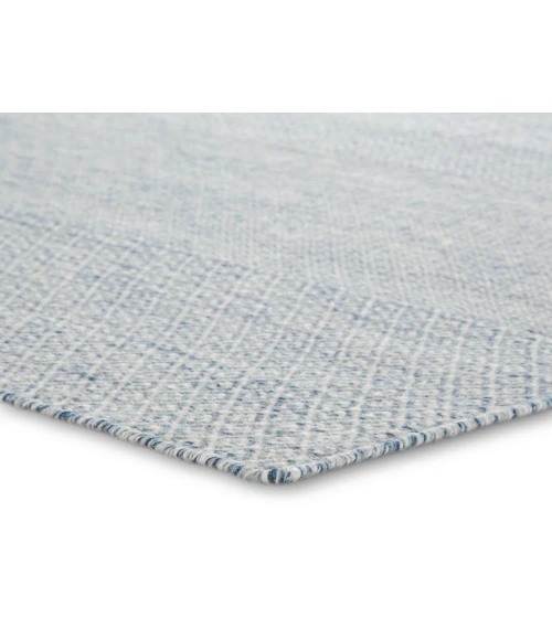 Jaipur Living Glace Handmade Geometric Light Blue/ Ivory Runner Rug (2'6"X10')