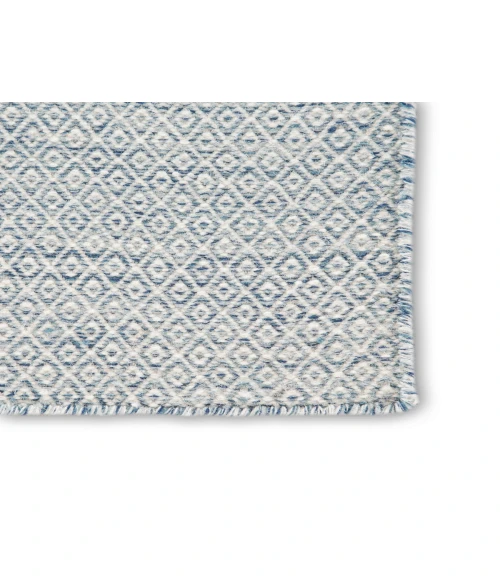 Jaipur Living Glace Handmade Geometric Light Blue/ Ivory Runner Rug (2'6"X10')