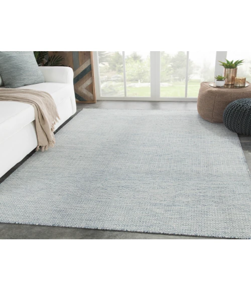 Jaipur Living Glace Handmade Geometric Light Blue/ Ivory Runner Rug (2'6"X10')