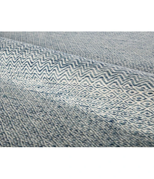 Jaipur Living Glace Handmade Geometric Light Blue/ Ivory Runner Rug (2'6"X10')