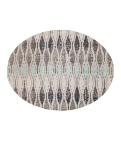 Jaipur Living Polaris Norwich POL02 Gray/Blue 7 ft. 10 in. X 7 ft. 10 in. Round Rug