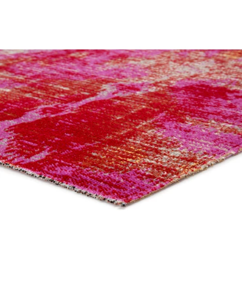 Jaipur Living Zenith Indoor/ Outdoor Ikat Pink/ Orange Runner Rug (2'6"X8')