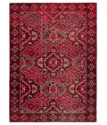 Jaipur Living Chaya Indoor/ Outdoor Medallion Red/ Black Area Rug (5'3"X7'6")