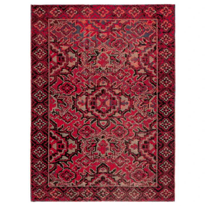 Jaipur Living Chaya Indoor/ Outdoor Medallion Red/ Black Area Rug (2'X3')