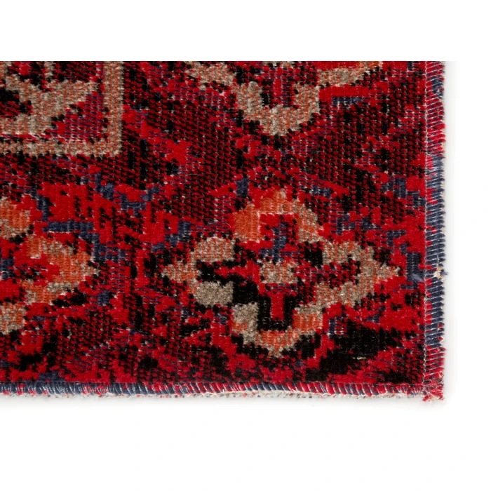 Jaipur Living Chaya Indoor/ Outdoor Medallion Red/ Black Runner Rug (2'6"X8')