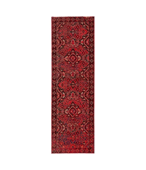 Jaipur Living Chaya Indoor/ Outdoor Medallion Red/ Black Runner Rug (2'6"X8')