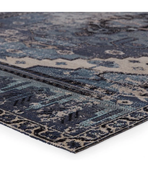 Jaipur Living Cicero Indoor/ Outdoor Medallion Blue/ Gray Area Rug (4'X6')