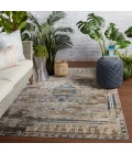 Jaipur Living Cicero Indoor/ Outdoor Medallion Tan/ Blue Area Rug (8'10"X12')