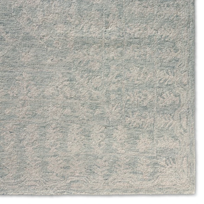 Jaipur Living Linde Handmade Medallion Gray/ White Area Rug (8'X10')