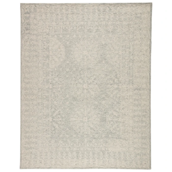 Jaipur Living Linde Handmade Medallion Gray/ White Area Rug (10'X14')