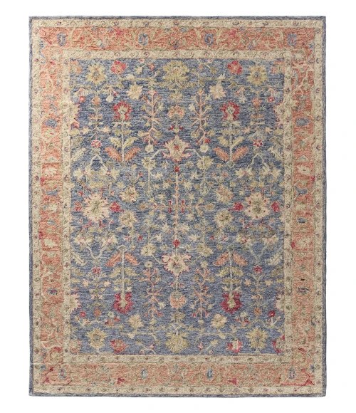 Jaipur Living Presley Handmade Oriental Blue/ Red Area Rug (8'X10')