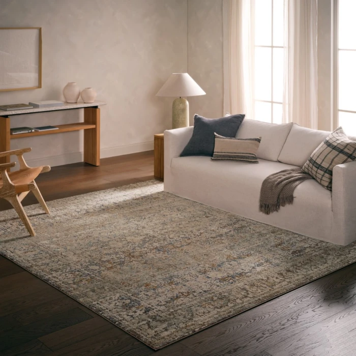 Jaipur Living Caelena Powerloomed Traditional Gray/Multicolor Area Rug (4'X6')