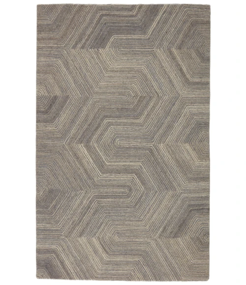 Verde Home by Jaipur Living Rome Handmade Geometric Gray Area Rug (5'X8')