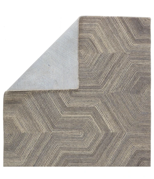Verde Home by Jaipur Living Rome Handmade Geometric Gray Area Rug (5'X8')