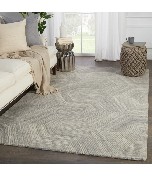 Verde Home by Jaipur Living Rome Handmade Geometric Gray Area Rug (5'X8')