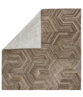 Verde Home by Jaipur Living Rome Handmade Geometric Brown/ Light Gray Area Rug (5'X8')
