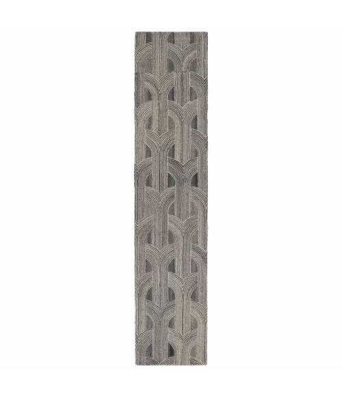 Verde Home by Jaipur Living Manhattan Handmade Trellis Gray Runner Rug 2'6"X8'