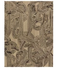 Verde Home by Jaipur Living Kathmandu Handmade Abstract Tan/ Black Area Rug 5'X8'