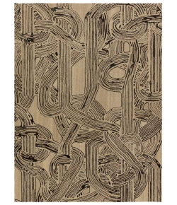 Jaipur Living Pathways By Verde Home Kathmandu PVH12 Tan - Black 5 ft. X 8 ft. Rectangle Rug