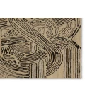 Verde Home by Jaipur Living Kathmandu Handmade Abstract Tan/ Black Area Rug 5'X8'