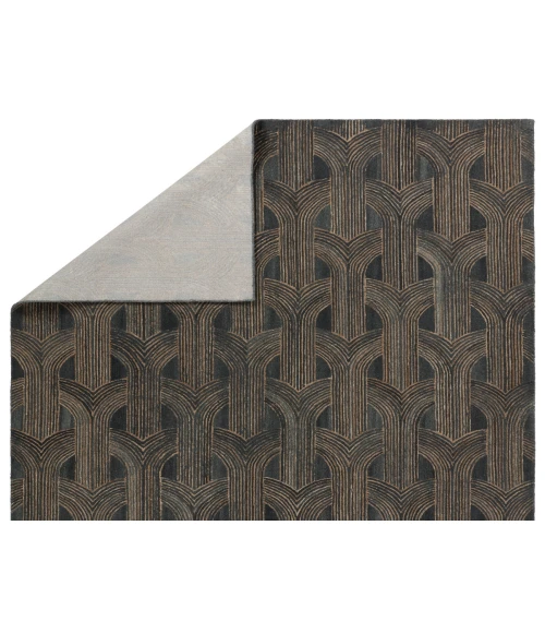 Verde Home by Jaipur Living Manhattan Handmade Geometric Slate/ Taupe Area Rug 8'X10'
