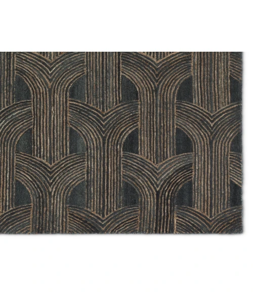 Verde Home by Jaipur Living Manhattan Handmade Geometric Slate/ Taupe Area Rug 8'X10'