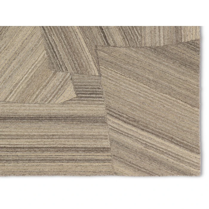 Verde Home by Jaipur Living Istanbul Handmade Geometric Gray/ Cream Area Rug 10'X14'