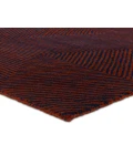 Verde Home by Jaipur Living Rome Handmade Geometric Rust/ Navy Area Rug 5'X8'