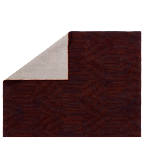 Verde Home by Jaipur Living Rome Handmade Geometric Rust/ Navy Area Rug 5'X8'