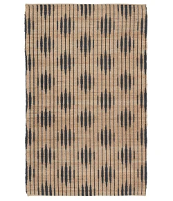 Jaipur Living Raya Atolia RAY01 Natural - Navy 8 ft. X 10 ft. Rectangle Rug