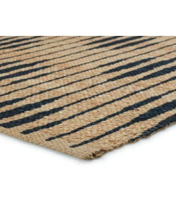 Jaipur Living Raya Atolia RAY01 Natural - Navy 2 ft. 6 in. X 9 ft. Rectangle Rug