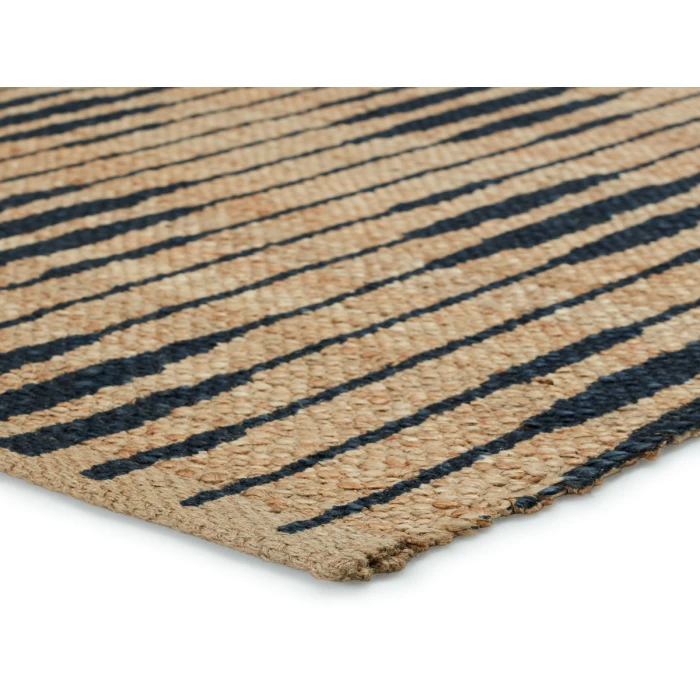 Jaipur Living Atolia Handmade Trellis Natural/ Navy Runner Rug 2'6"X9'