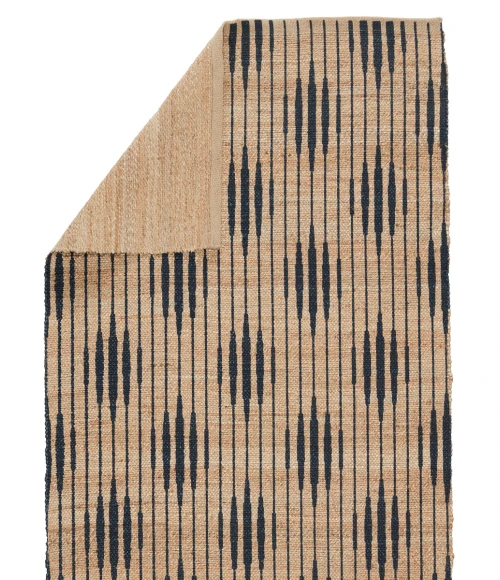 Jaipur Living Atolia Handmade Trellis Natural/ Navy Runner Rug 2'6"X9'
