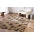 Jaipur Living Atolia Handmade Trellis Natural/ Navy Runner Rug 2'6"X9'