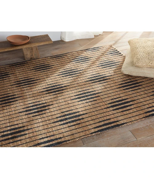 Jaipur Living Atolia Handmade Trellis Natural/ Navy Runner Rug 2'6"X9'