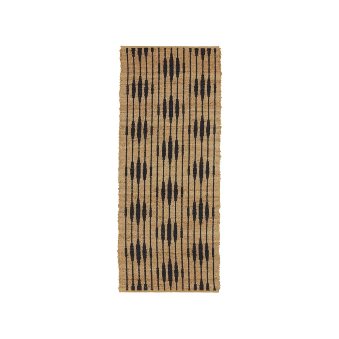 Jaipur Living Atolia Handmade Trellis Natural/ Navy Runner Rug 2'6"X9'